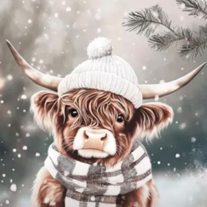 Cuddly Christmas Calf