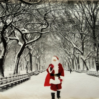 Santa in Central Park